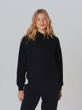 Fabletics Cozy Fleece Black Hoodie Size M